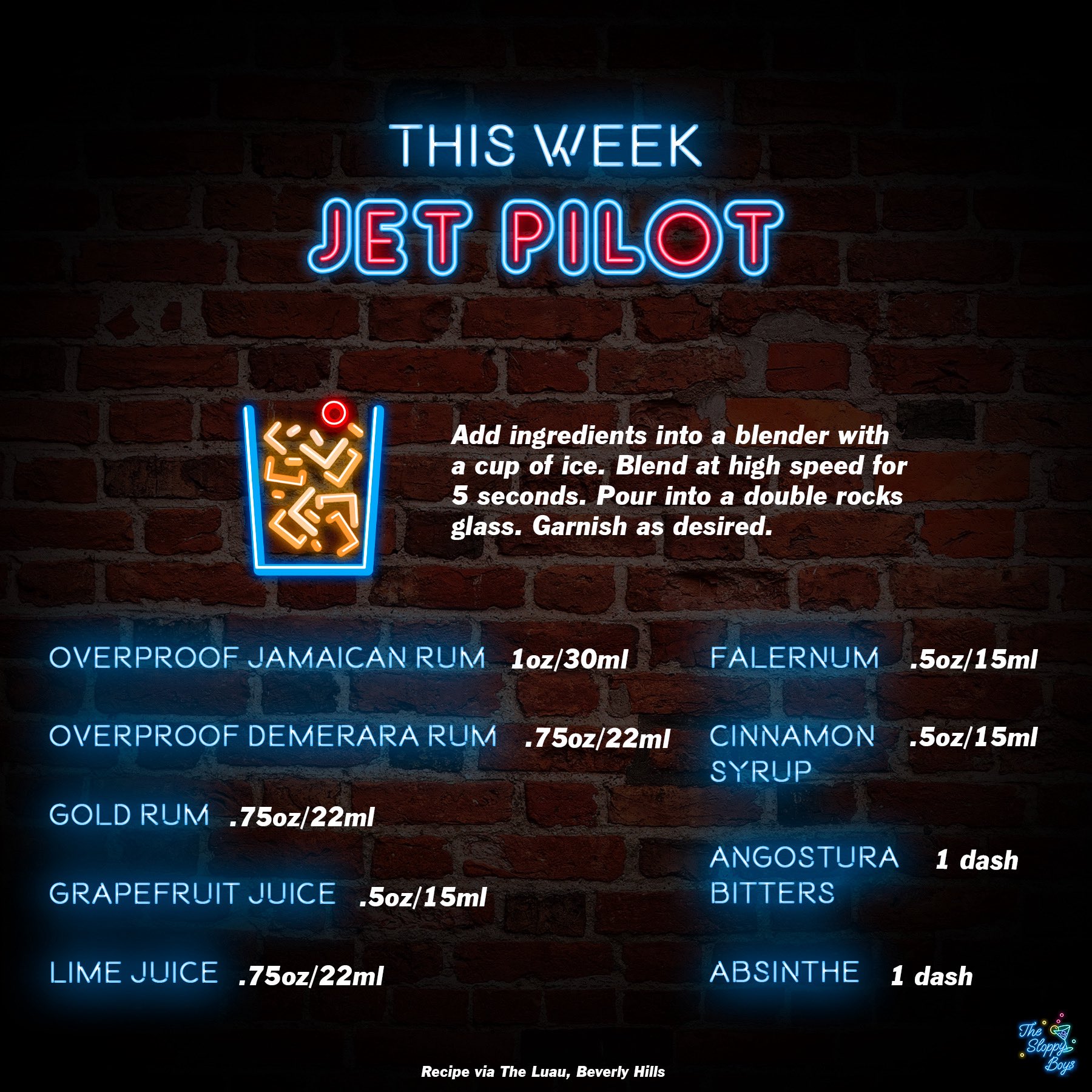 Jet Pilot cocktail