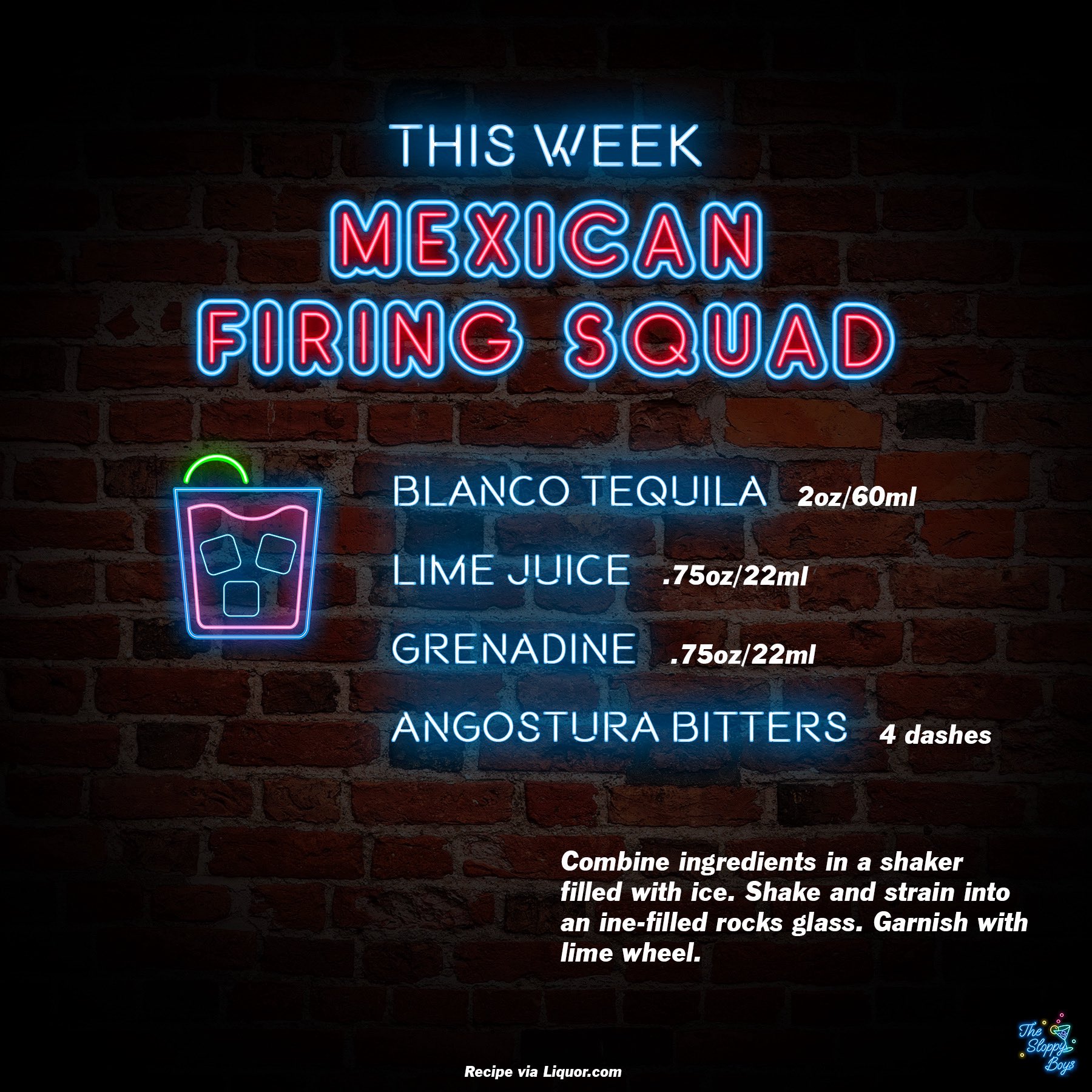 Mexican Firing Squad cocktail