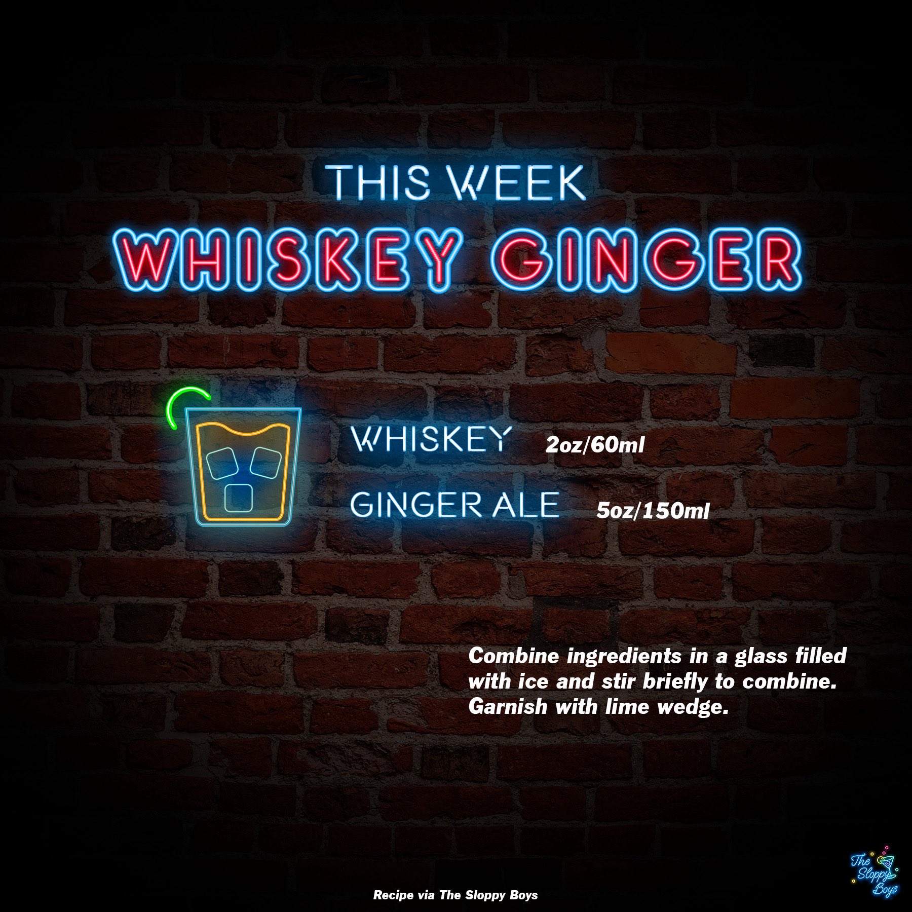 Whiskey Ginger cocktail